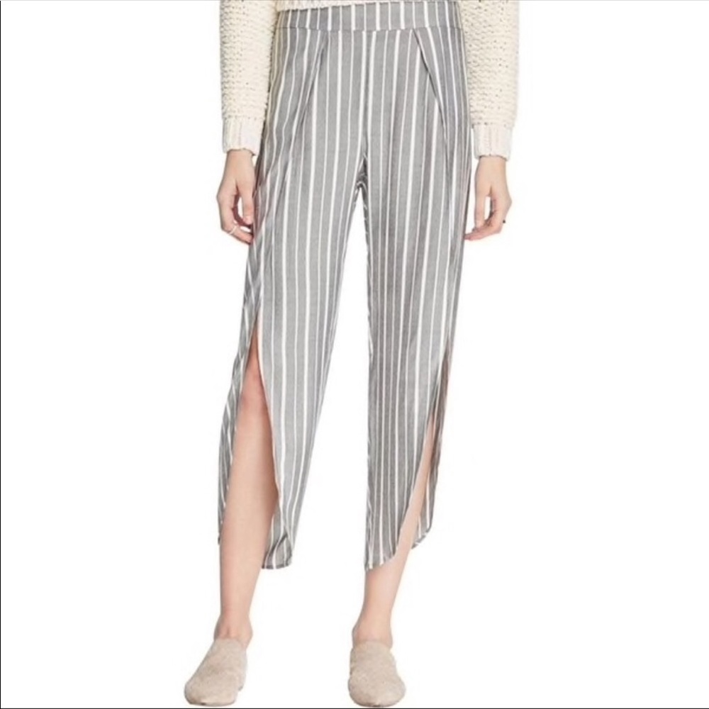 Free people striped wrap pants